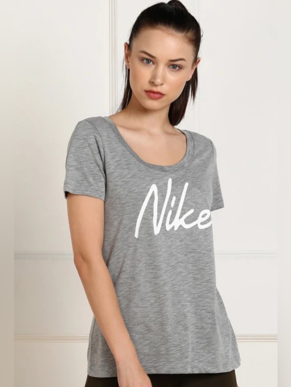 Nike Women's Gray Logo Tee